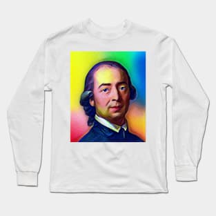 Johann Gottfried Herder Colourful Portrait | Johann Gottfried Herder Artwork 7 Long Sleeve T-Shirt